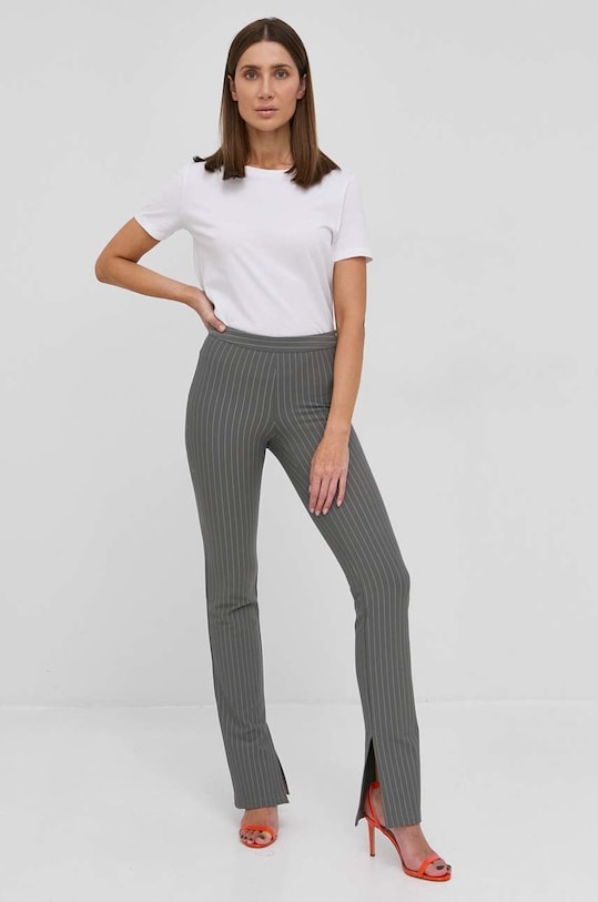 Patrizia Pepe Pantaloni drept gri 8P0391.A011