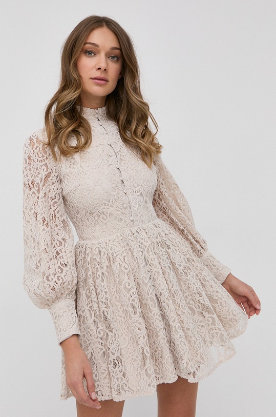 Bardot Rochie mini bej 57425DB.OYSTER