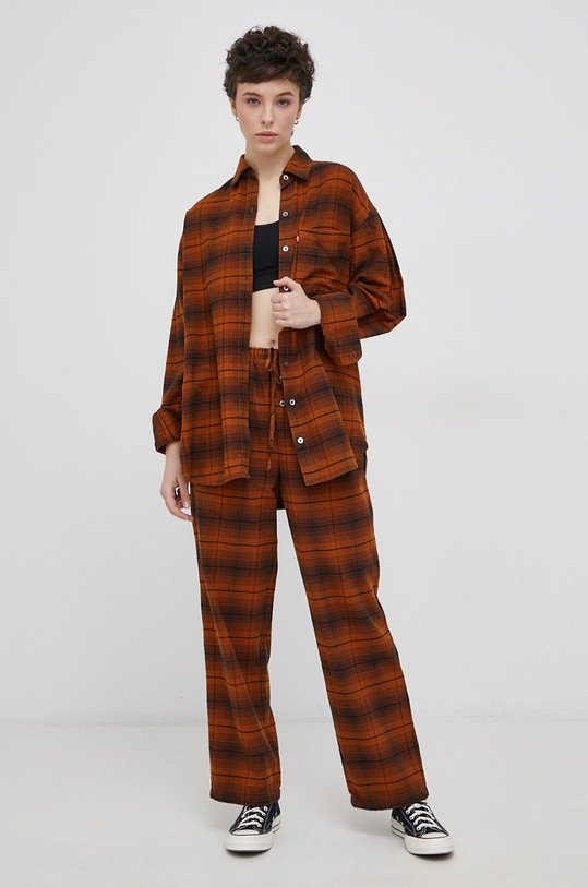 Nohavice Levi's A1887.0000 hnedá SS22