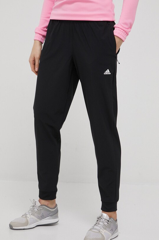 adidas Performance pantaloni de antrenament Versatile drept negru HD9622