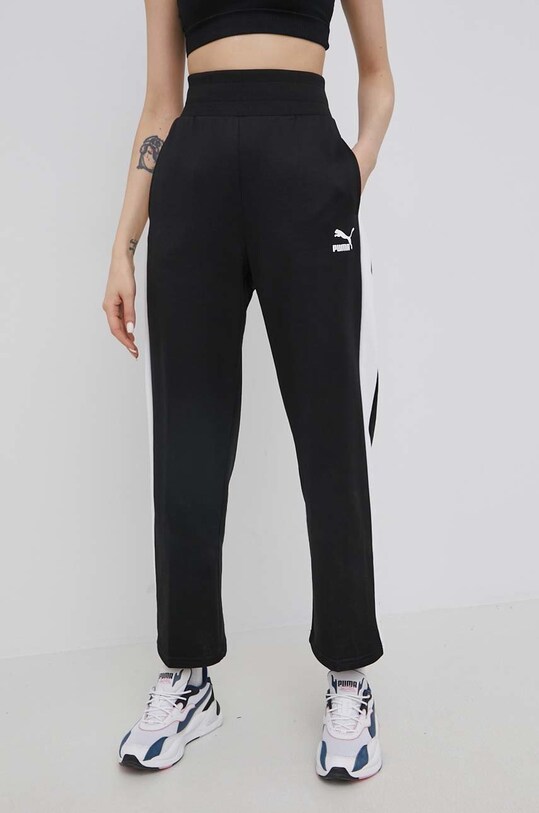 Puma pantaloni 533520 tricotaj negru 533520