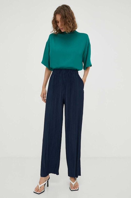 Kalhoty Samsoe Samsoe UMA námořnická modř F21200187