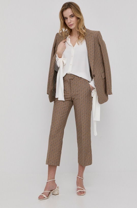 Twinset pantaloni 221TP2582 maro SS22