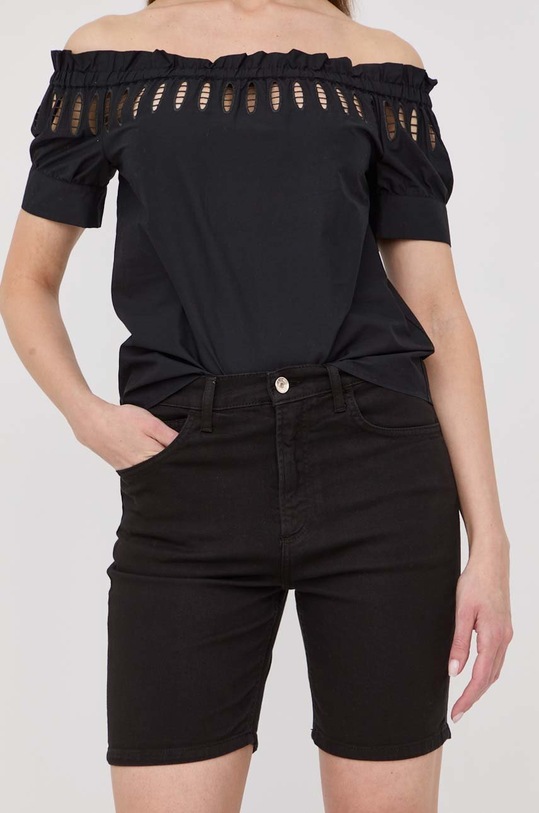 Liu Jo szorty jeansowe WA2542.T3055 tkanina czarny WA2542.T3055