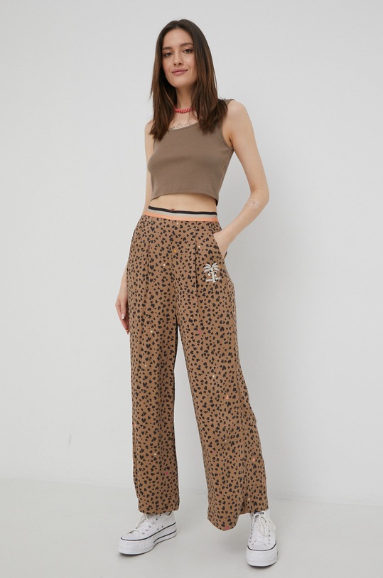 Nohavice Femi Stories látka hnedá OLO.BRWN/LEO