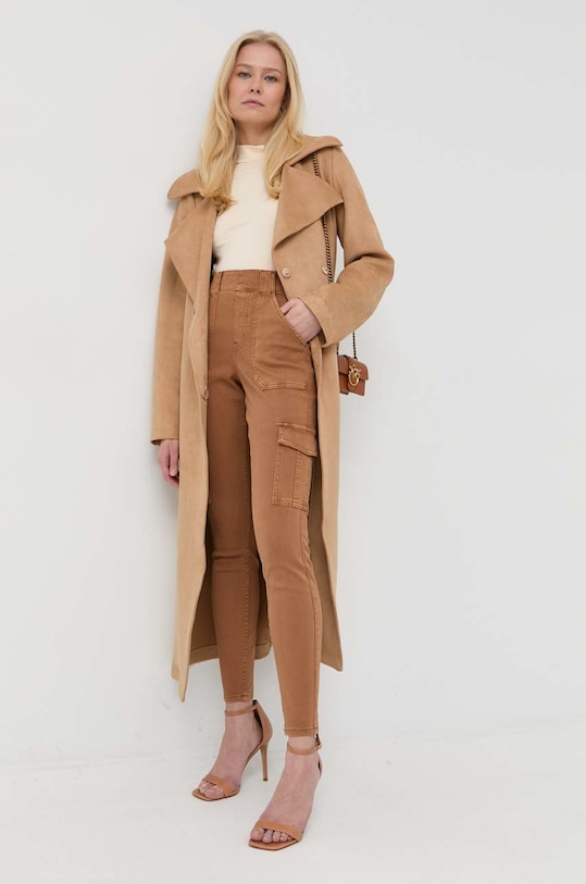 Spanx spodnie modelujące Stretch Twill Ankle Cargo 20311R brązowy AW22
