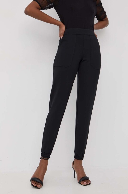 Spanx spodnie dresowe z elastanem czarny 20350R