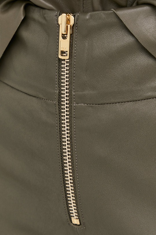 Notes du Nord pantaloni de piele verde 12387