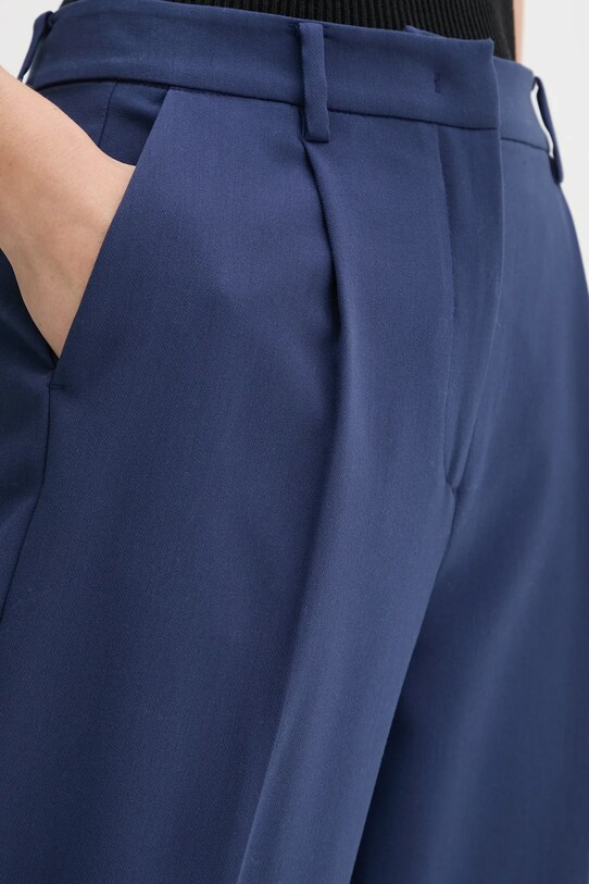 Nohavice Bruuns Bazaar CindySus Dagny pants tmavomodrá BBW2393