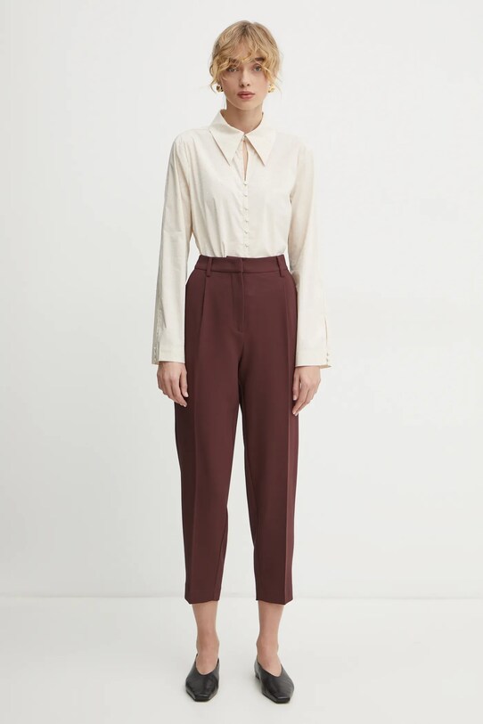 Штани Bruuns Bazaar CindySus Dagny pants BBW2393 бордо SS25