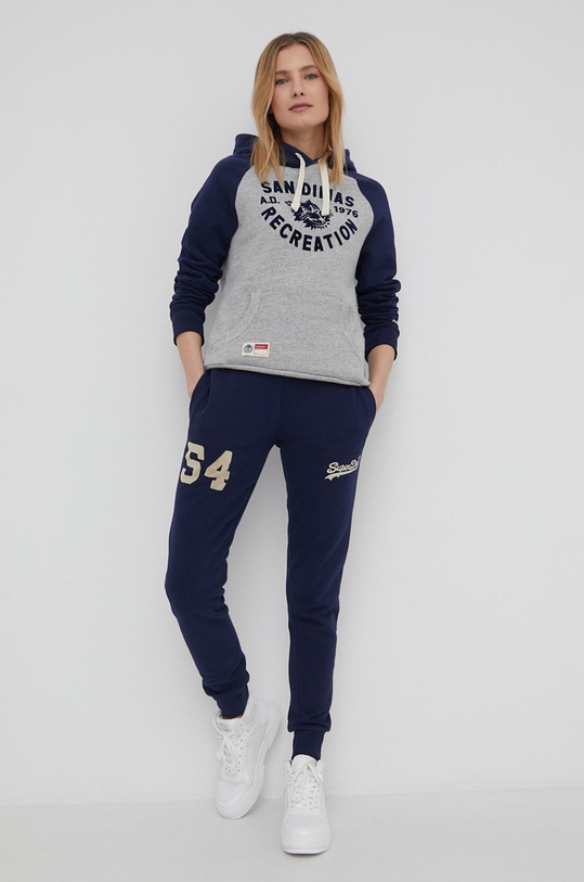 Superdry pantaloni de trening W7010689A.ADQ bleumarin SS22