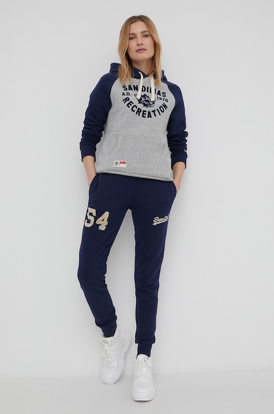 Tepláky Superdry W7010689A.ADQ námořnická modř SS22