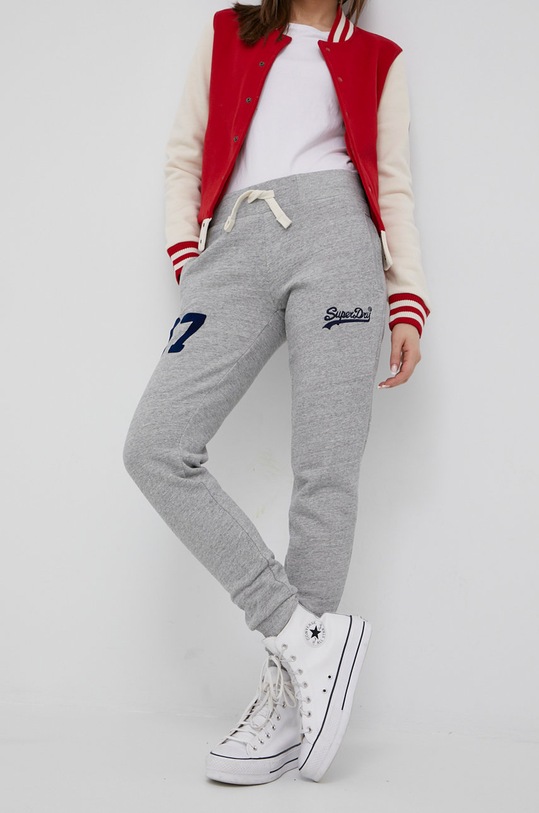 Superdry pantaloni de trening uni gri W7010689A.ZUC
