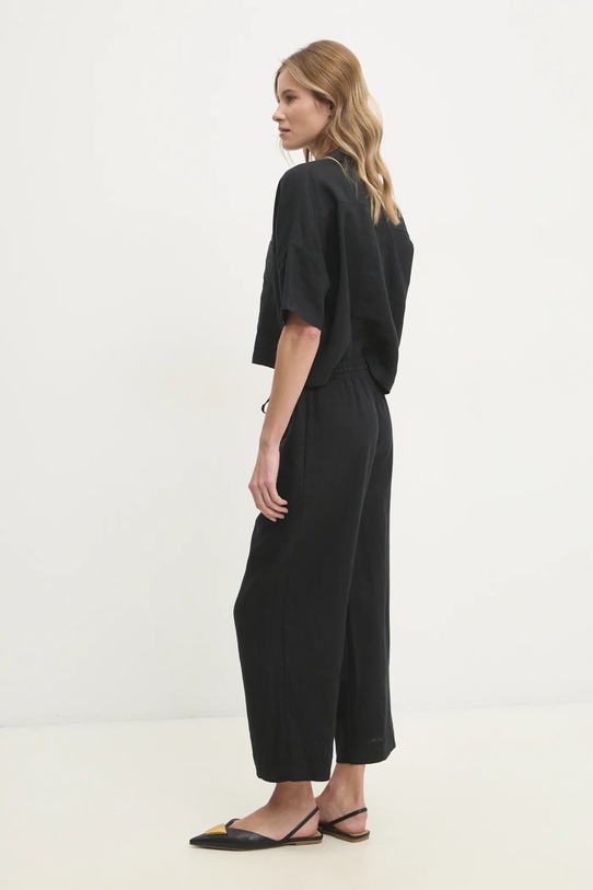 Oblečení Lněné kalhoty Dkny P2RKSEUA černá