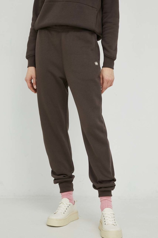 G-Star spodnie dresowe D21320.C235 brązowy AW25