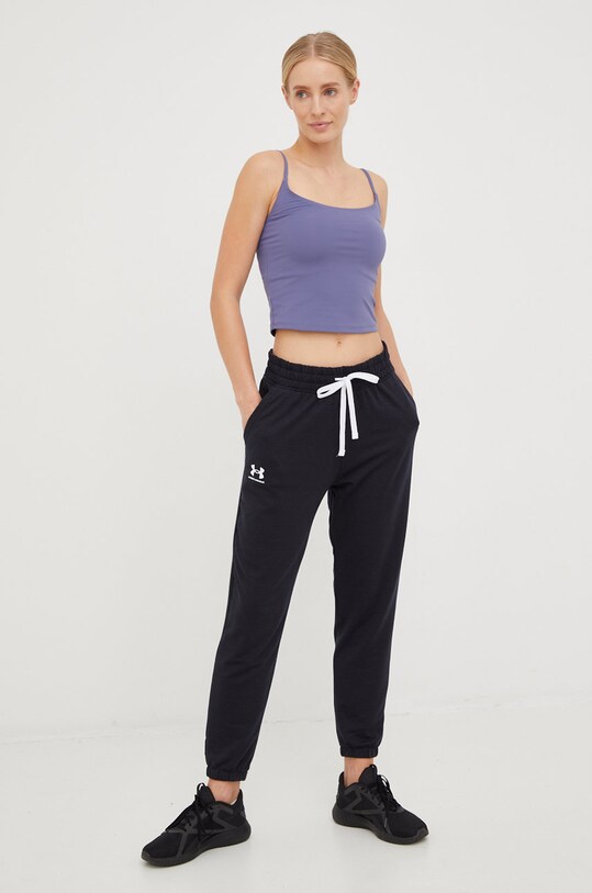 Under Armour spodnie dresowe 1369854 czarny SS23