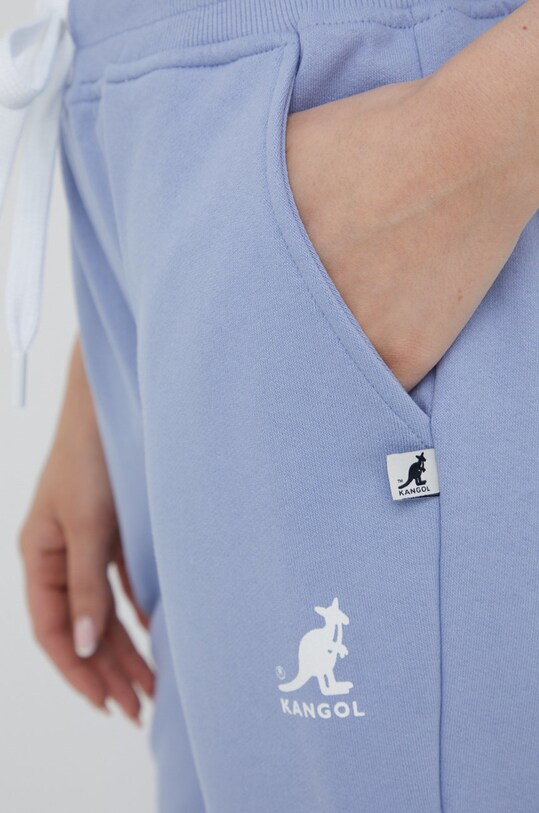 Kangol spodnie dresowe bawełniane niebieski KLEU007.D