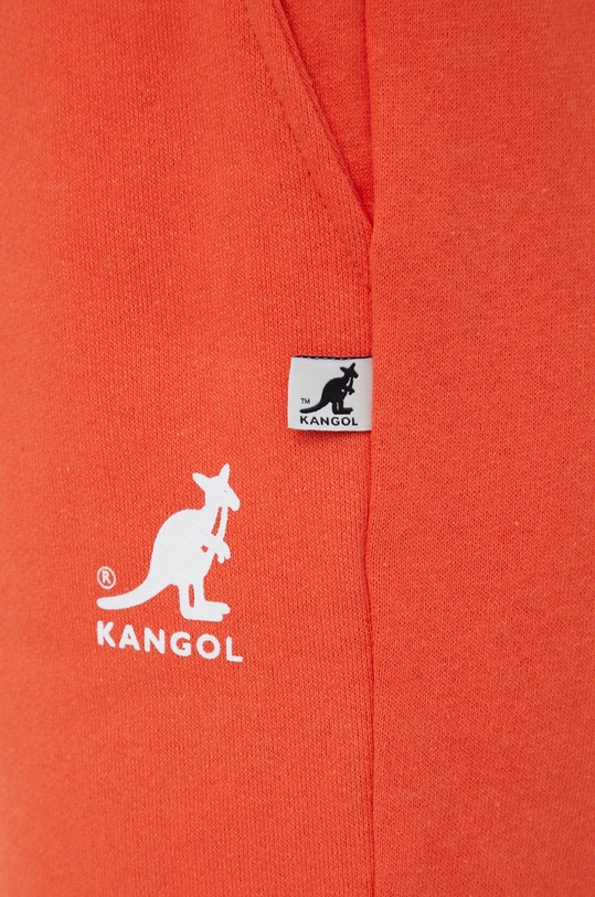 Kangol spodnie dresowe bawełniane pomarańczowy KLEW010