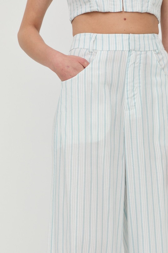 For Love & Lemons pantaloni CB1766.SP22 turcoaz