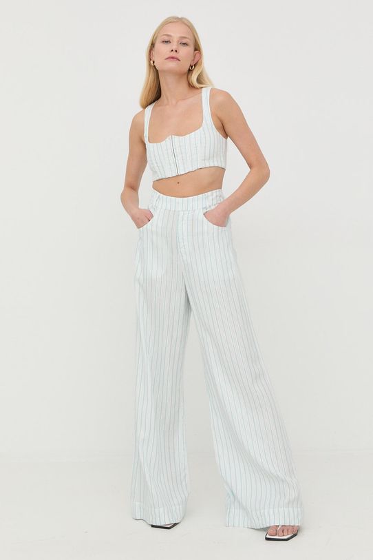 For Love & Lemons spodnie niebieski CB1766.SP22