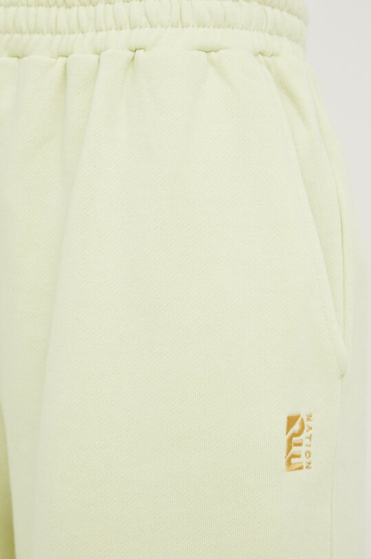 P.E Nation pantaloni de trening din bumbac verde 22PE2P054