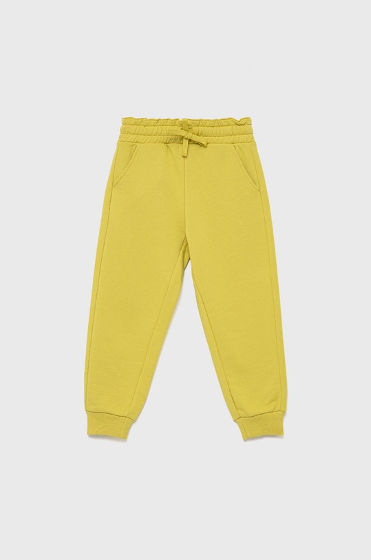 United Colors of Benetton pantaloni de bumbac pentru copii bumbac verde 3QLACF00H.G