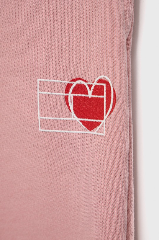 CHLAPEC Dětské bavlněné kalhoty Tommy Hilfiger KS0KS00258.PPYY růžová