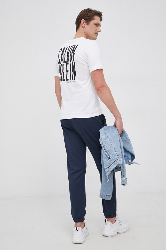 Calvin Klein - Nohavice K10K108154.PPYY tmavomodrá SS22