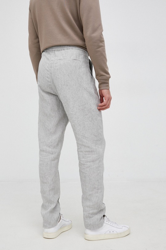 Oblečenie Ľanové nohavice Emporio Armani I1P890.I1448 sivá