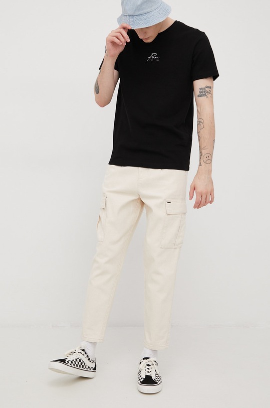 Only & Sons spodnie bawełniane 22021821.Ecru beżowy SS22