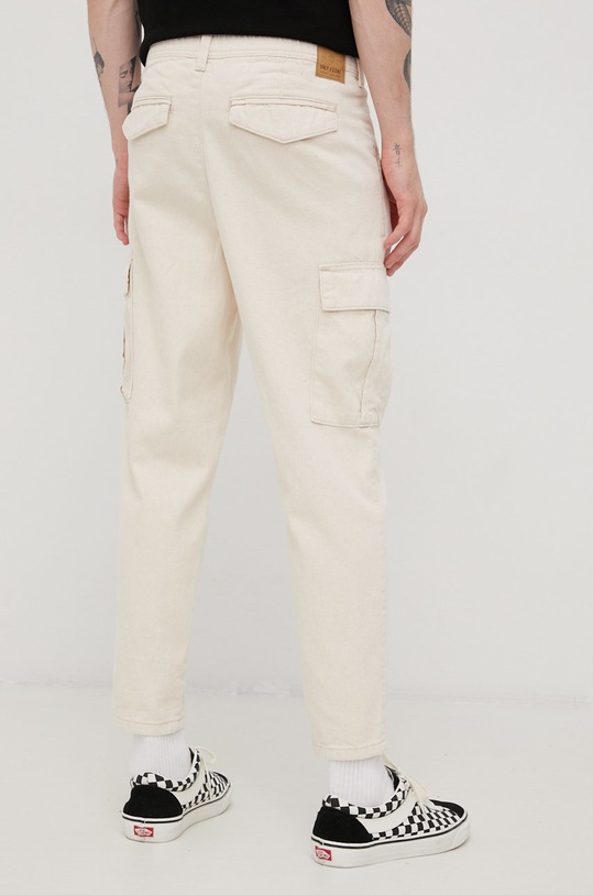 Odzież Only & Sons spodnie bawełniane 22021821.Ecru beżowy