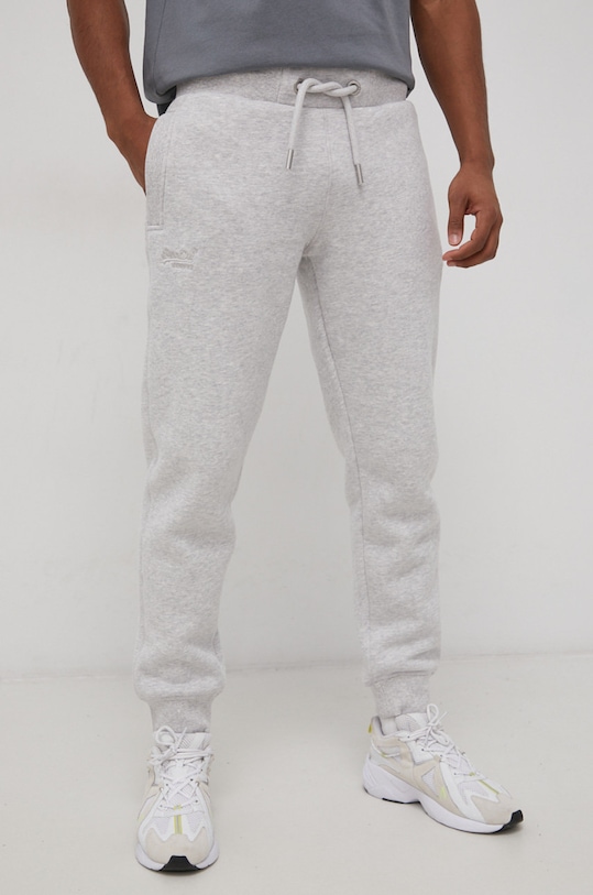 Kalhoty Superdry směs šedá M7010797A.5WB
