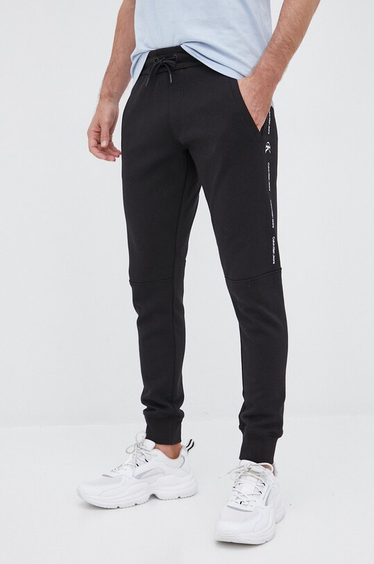 Calvin Klein Jeans pantaloni tricotaj negru J30J319652.PPYY