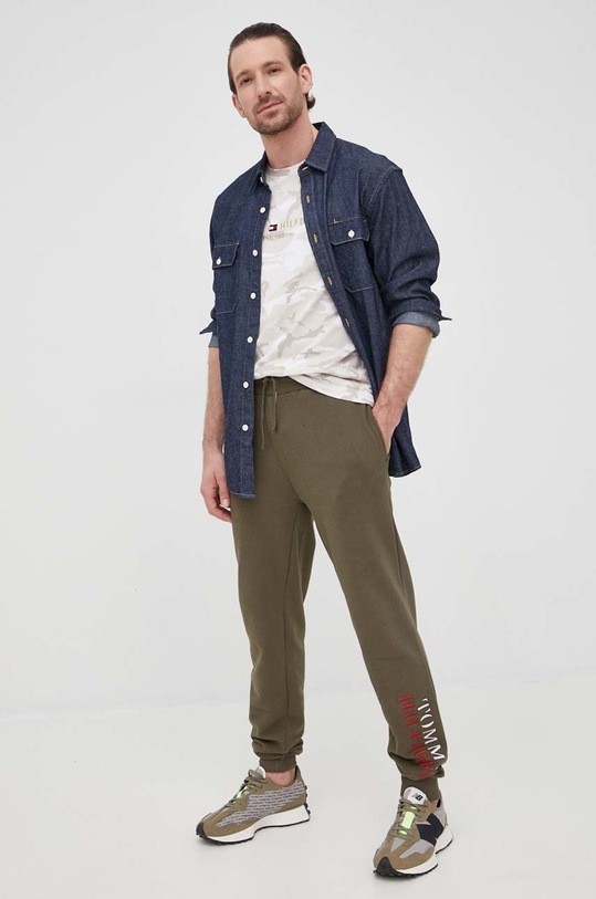 Tommy Hilfiger spodnie dresowe UM0UM02566.PPYY zielony SS22