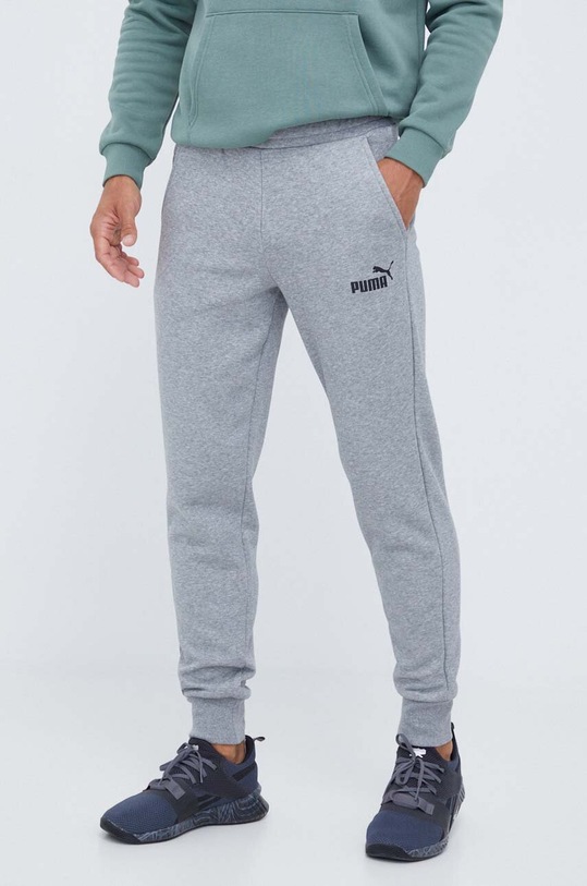 Puma spodnie dzianina szary 586714