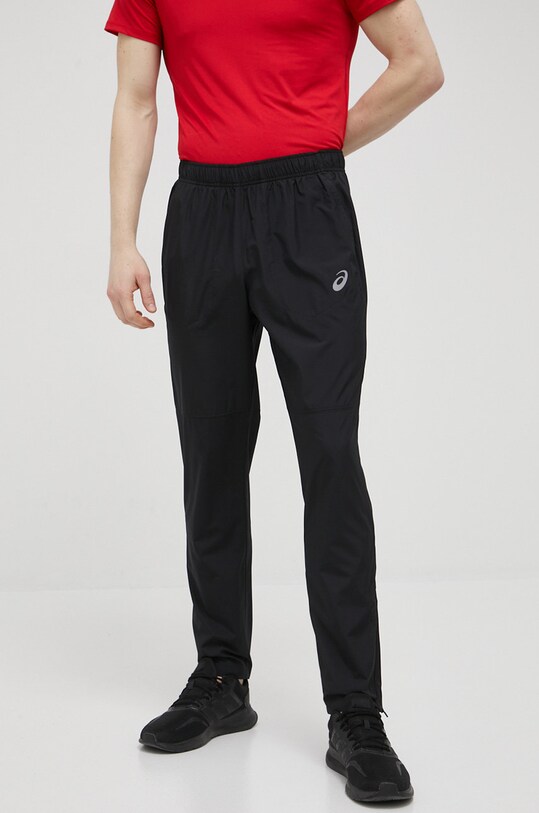 Bežecké nohavice Asics látka čierna 2011C342.001