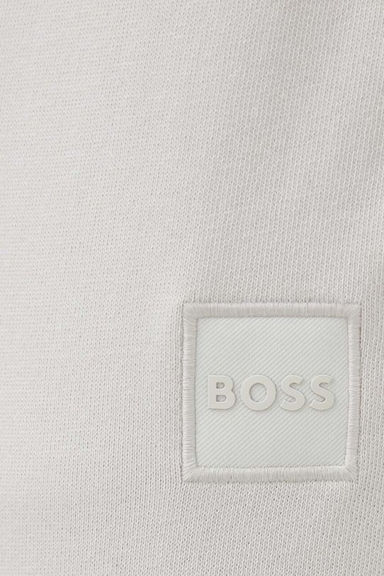 Pamučni donji dio trenirke BOSS CASUAL siva 50468448