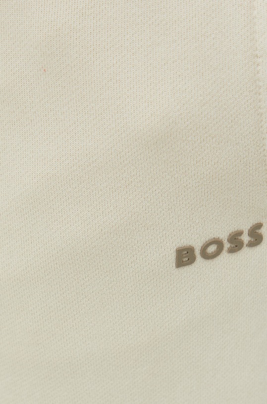 BOSS spodnie dresowe bawełniane BOSS ORANGE beżowy 50472661