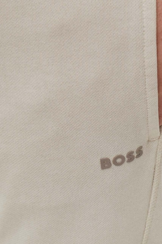 BOSS pantaloni de trening din bumbac CASUAL bej 50472661