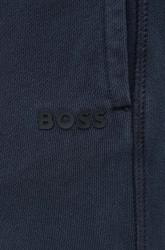 BOSS spodnie dresowe bawełniane BOSS ORANGE granatowy 50472661