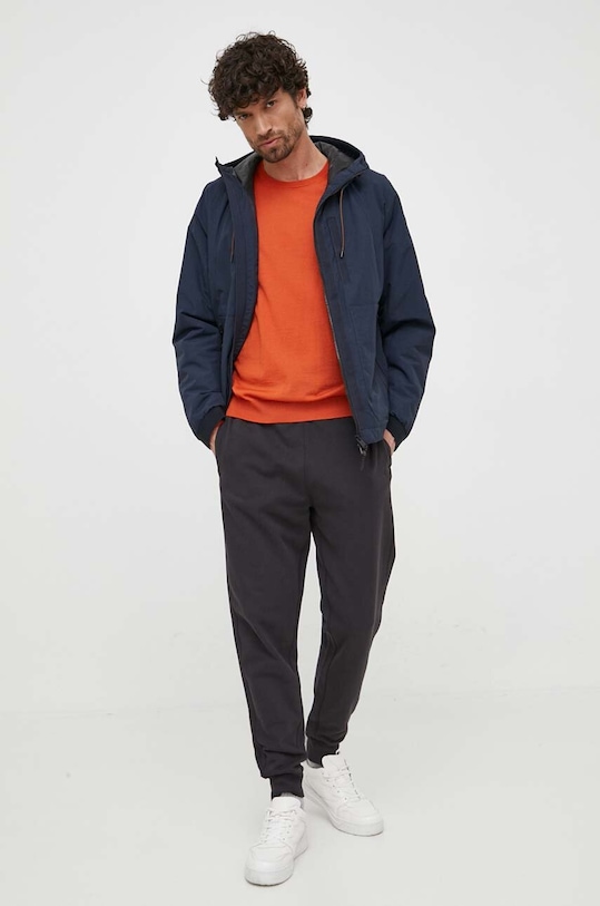 BOSS spodnie dresowe bawełniane BOSS ORANGE 50472661 czarny AW23