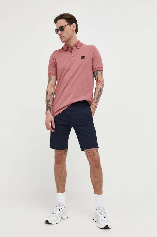 HUGO szorty 50471182 granatowy SS24