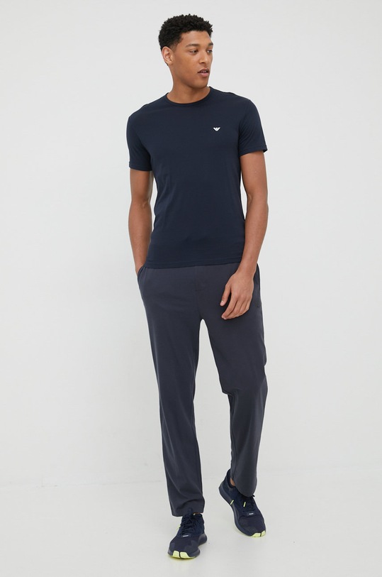 Bavlněné kalhoty MICHAEL Michael Kors 6BR5P11011 námořnická modř SS22