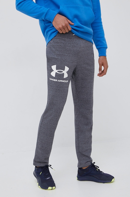 Under Armour spodnie dresowe 1361644 dzianina szary 1361644
