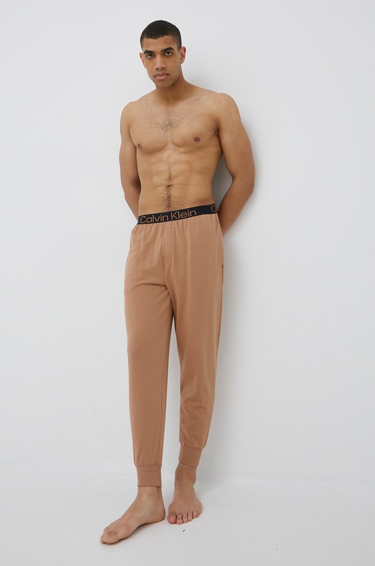 Calvin Klein Underwear pantaloni de trening 000NM2263E.PPYY maro SS22