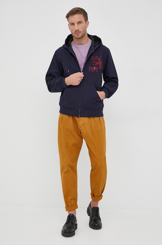 Desigual spodnie 22SMPW08 tkanina żółty 22SMPW08