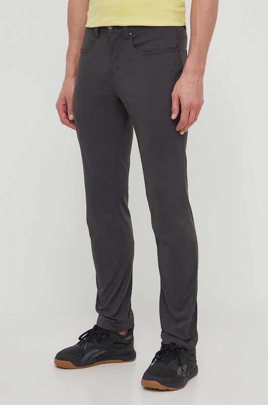 Turistické nohavice Helly Hansen Holmen látka sivá 62897