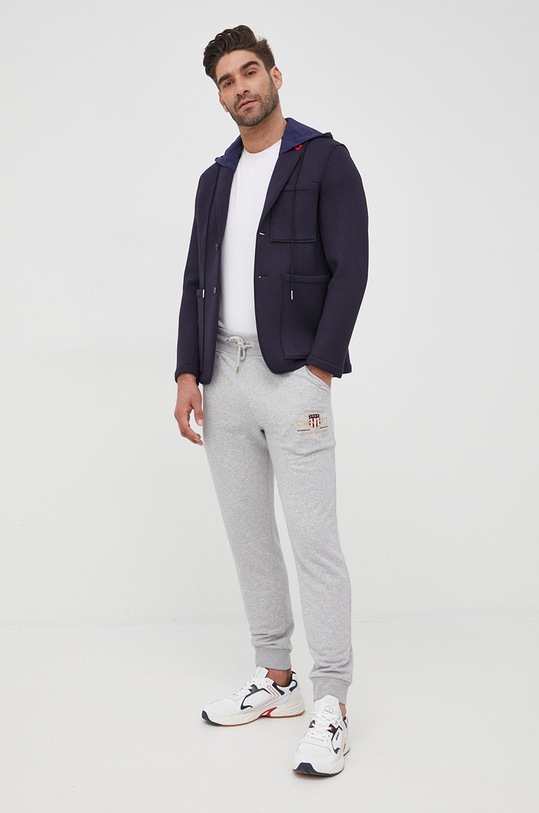 Tepláky Gant 2049005. sivá SS23