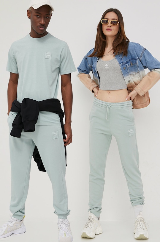 Fila spodnie dzianina zielony FAU0004