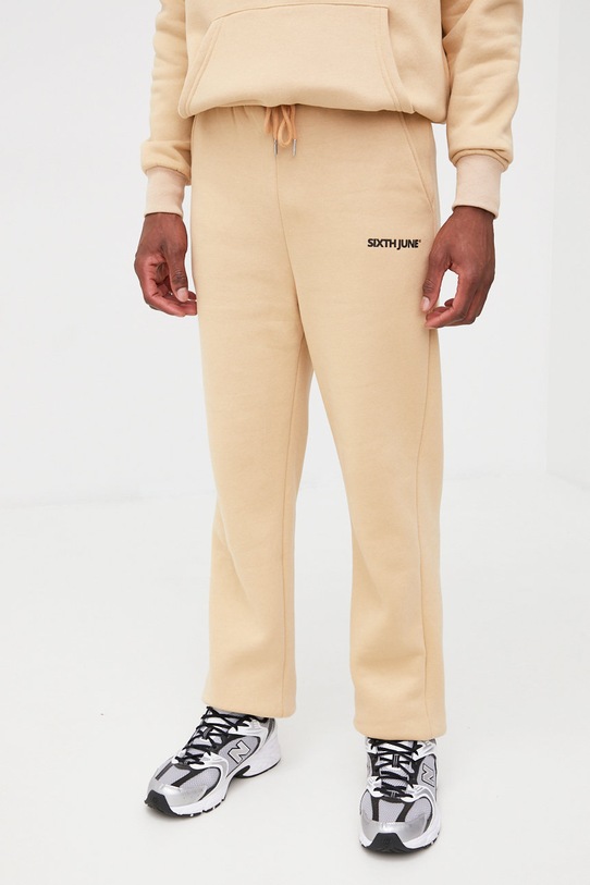 Odzież Sixth June spodnie dresowe 22735 beżowy